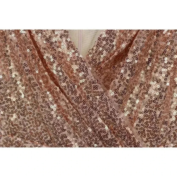 Grace Karin Sleeveless Allover Sequins V-Neck Dress-Size Large-Lined - Picture 4 of 8